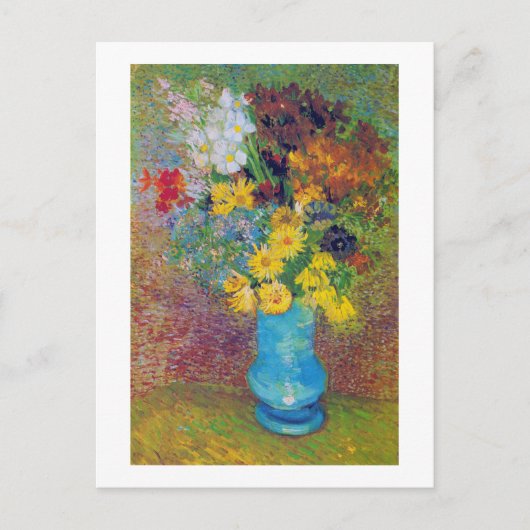 Vase met Daisies en Anemones, Van Gogh Briefkaart (Voorkant)