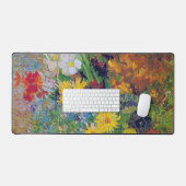 Vase met Daisies en Anemones, Van Gogh Bureaumat (Keyboard & Muis)