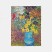 Vase met Daisies en Anemones, Van Gogh Fleece Deken (Voorkant)