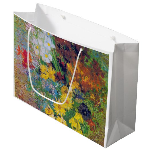 Vase met Daisies en Anemones, Van Gogh Groot Cadeauzakje (Voorkant Gekanteld)
