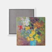 Vase met Daisies en Anemones, Van Gogh Magneet (Voorkant / Achterkant)
