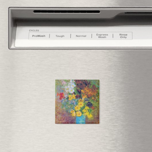 Vase met Daisies en Anemones, Van Gogh Magneet (Insitu (Vaatwasser))