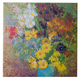 Vase met Daisies en Anemones, Van Gogh Tegeltje