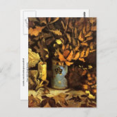 Vase met dode bladeren Van Gogh Fine Art Briefkaart (Voorkant / Achterkant)