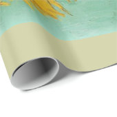 Vase met drie zonnebloemen door Vincent van Gogh. Cadeaupapier (Rol Hoek)