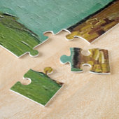 Vase met drie zonnebloemen, Vincent van Gogh Legpuzzel (Zijkant)