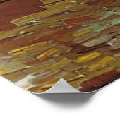 Vase met drie zonnebloemen, Vincent van Gogh Poster (Hoek)