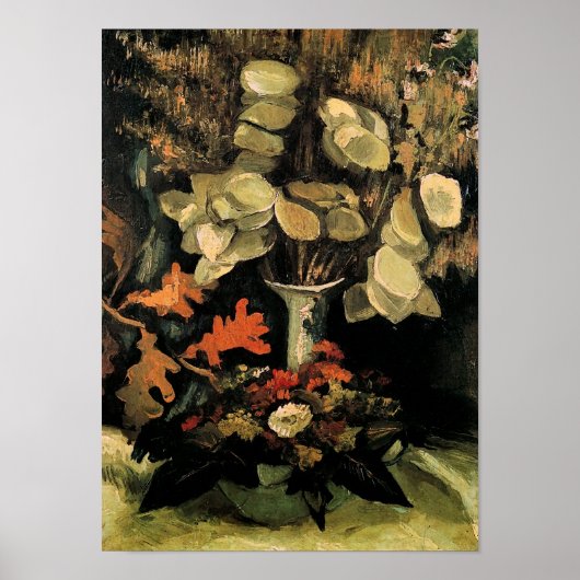Vase met eerlijkheid (F76) Van Gogh Fine Art Poster (Voorkant)