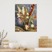 Vase met Gladioli 1886, Vincent van Gogh Poster (Keuken)