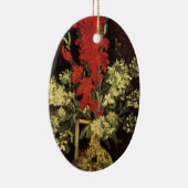 Vase met Gladioli, anjers van Vincent van Gogh Keramisch Ornament (Rechts)