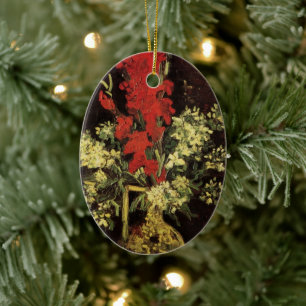 Vase met Gladioli, anjers van Vincent van Gogh Keramisch Ornament