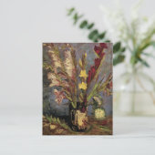 Vase met Gladioli door Vincent van Gogh Briefkaart (Staand voorkant)