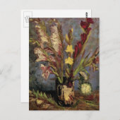 Vase met Gladioli door Vincent van Gogh Briefkaart (Voorkant / Achterkant)