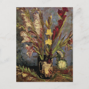 Vase met Gladioli door Vincent van Gogh Briefkaart