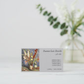 Vase met Gladioli door Vincent van Gogh. Grijs Visitekaartje (Staand voorkant)