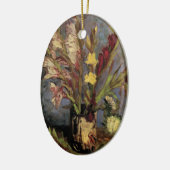 Vase met Gladioli door Vincent van Gogh Keramisch Ornament (Links)