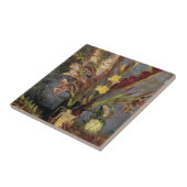 Vase met Gladioli door Vincent van Gogh Tegeltje (Zijkant)