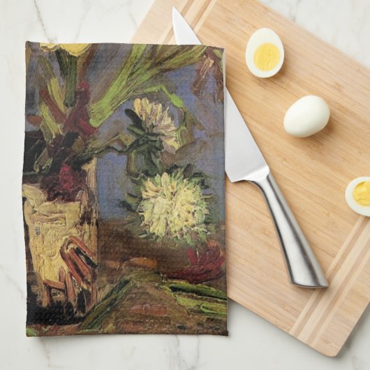 Vase met Gladioli door Vincent van Gogh Theedoek (Quarter Fold)