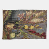 Vase met Gladioli door Vincent van Gogh Theedoek (Horizontaal)