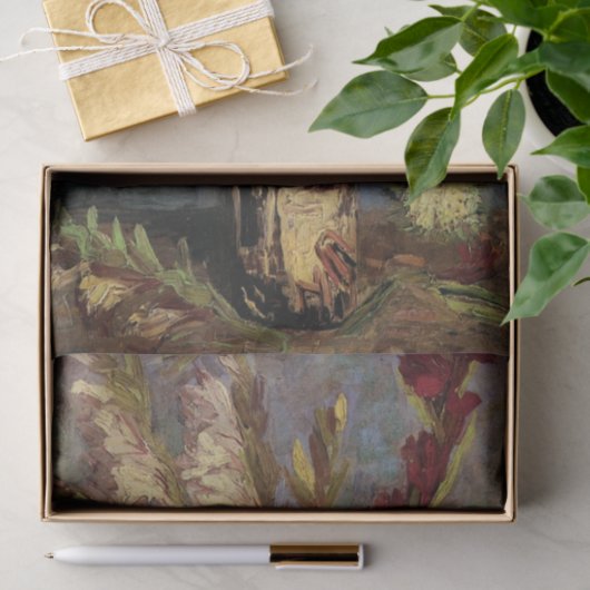 Vase met Gladioli door Vincent van Gogh Tissuepapier (Geschenk)