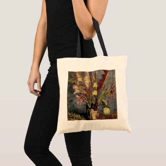 Vase met Gladioli door Vincent van Gogh Tote Bag (Voorkant (product))