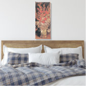 Vase met Gladioli en anjers door Van Gogh Canvas Afdruk (Insitu (Slaapkamer))