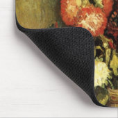 Vase met Hollyhocks van Vincent van Gogh Muismat (Hoek)