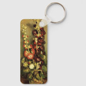 Vase met Hollyhocks van Vincent van Gogh Sleutelhanger (Achterkant)