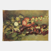 Vase met Hollyhocks van Vincent van Gogh Theedoek (Horizontaal)