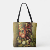 Vase met Hollyhocks van Vincent van Gogh Tote Bag (Achterkant)