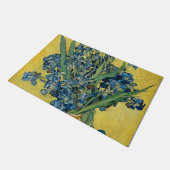 Vase met Irises door Van Gogh Deurmat (Schuin)