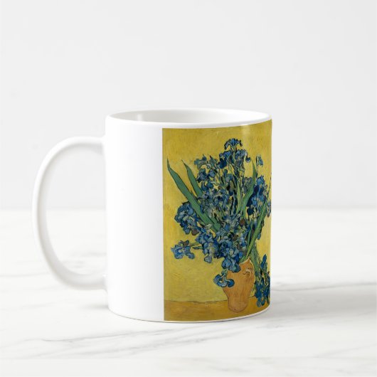 Vase met Irises door Van Gogh Koffiemok (Links)