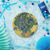 Vase met Irises door Van Gogh Papieren Bordje (Feest)