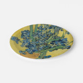 Vase met Irises door Van Gogh Papieren Bordje (Gekanteld)