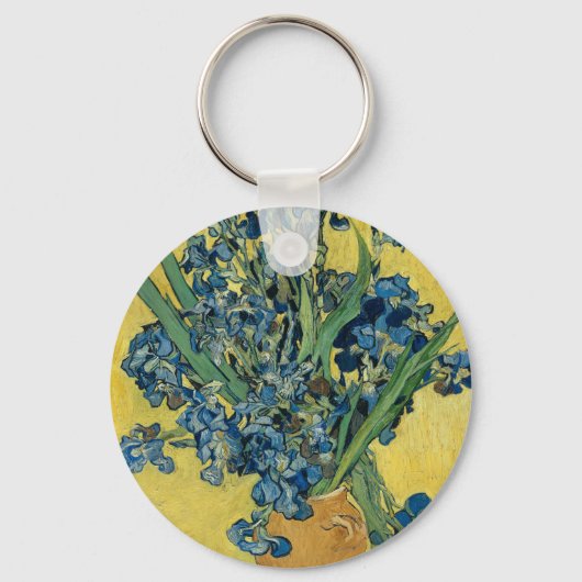 Vase met Irises door Van Gogh Sleutelhanger (Voorkant)