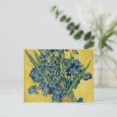 Vase met Irises door Van Gogh - Stilstaand leven Briefkaart (Staand voorkant)