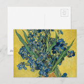 Vase met Irises door Van Gogh - Stilstaand leven Briefkaart (Voorkant / Achterkant)
