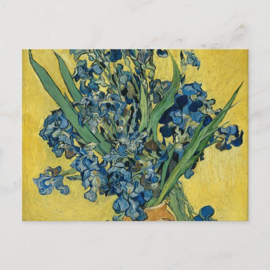 Vase met Irises door Van Gogh - Stilstaand leven Briefkaart (Voorkant)