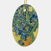 Vase met Irises door Van Gogh - Stilstaand leven Keramisch Ornament (Links)