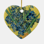 Vase met Irises door Van Gogh - Stilstaand leven Keramisch Ornament (Achterkant)