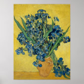 Vase met Irises door Van Gogh - Stilstaand leven Poster (Voorkant)
