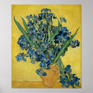 Vase met Irises door Van Gogh - Stilstaand leven Poster