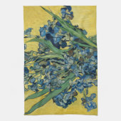 Vase met Irises door Van Gogh - Stilstaand leven Theedoek (Verticaal)