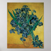 Vase met Irises door Vincent van Gogh,  Kunst Poster (Voorkant)