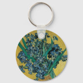 Vase met Irises door Vincent van Gogh,  Kunst Sleutelhanger (Achterkant)
