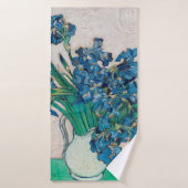 Vase met Irises, Van Gogh Badhanddoek (Badhanddoek)