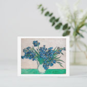 Vase met Irises, Van Gogh Briefkaart (Staand voorkant)