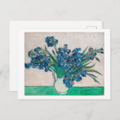Vase met Irises, Van Gogh Briefkaart (Voorkant / Achterkant)