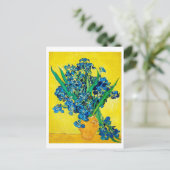 Vase met Irises, Van Gogh Briefkaart (Staand voorkant)