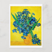 Vase met Irises, Van Gogh Briefkaart (Voorkant)